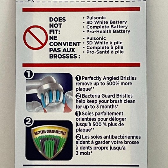 Oral-B Cross Action Brush Head 1 Count New Sealed - Picture 4 of 6